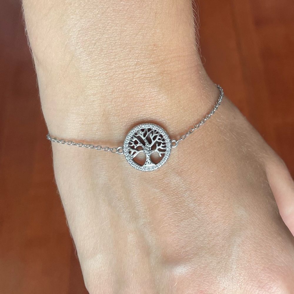 Tree of Life sterling silver bracelet